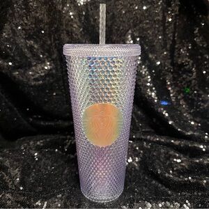 STARBUCKS 2023 Iridescent Studded Unicorn Rainbow Tumbler Cold Cup Venti